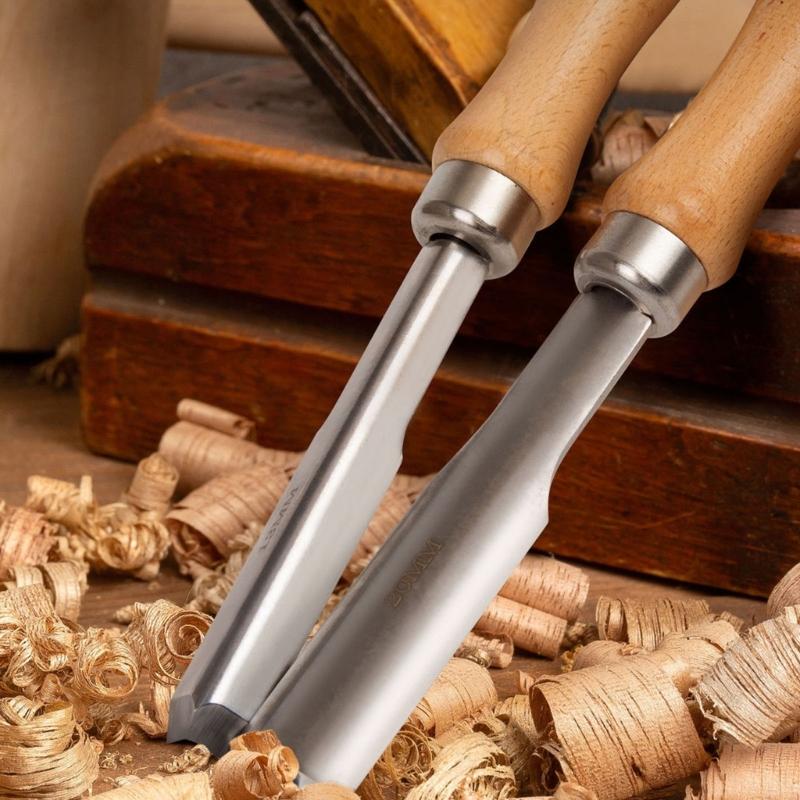 Wood Carving Hand Chisel Ergonomic Beechwood Handle Woodworking Professional Gouges Woodcraft Carpentry Tool