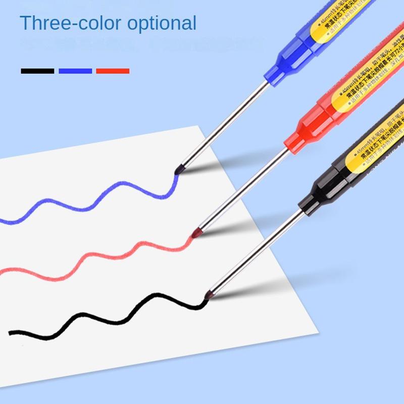 1/3/6PCS 45mm Deep Hole Long Head Paint Markers For Metal Perforating Waterproof Bathroom Woodworking Graffiti Paint Supplies