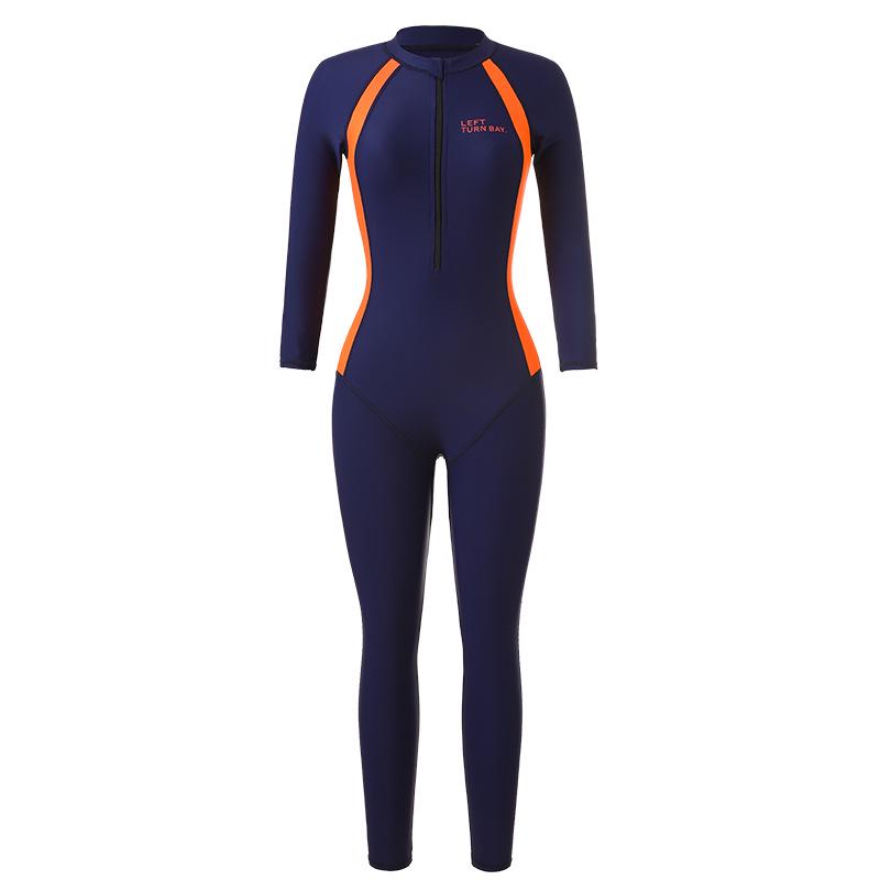 Women s Long Sleeve Full Body Swimsuit: Sun Protection, Plus Size, Diving Suit M
