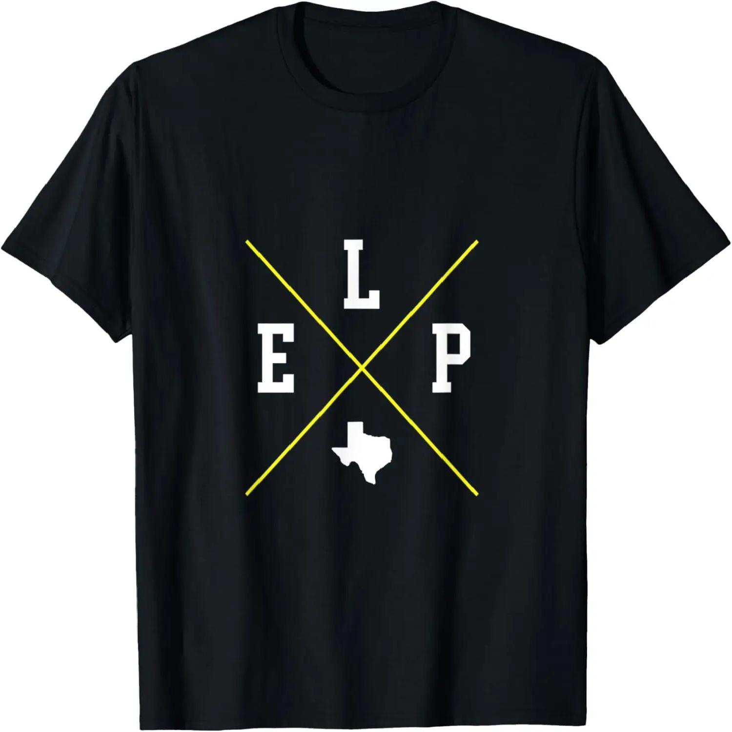 Ретро футболка El Paso Texas ELP с винтажным крестом XXXXL
