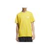 Adidas Graphic Short Sleeve T-Shirt Soft Skin-Friendly Solid Color Comfortable Lightweight Unisex Tops Yellow KC3061