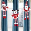 Christmas Cartoon Doll Curtain Tiebacks - Santa Claus Design