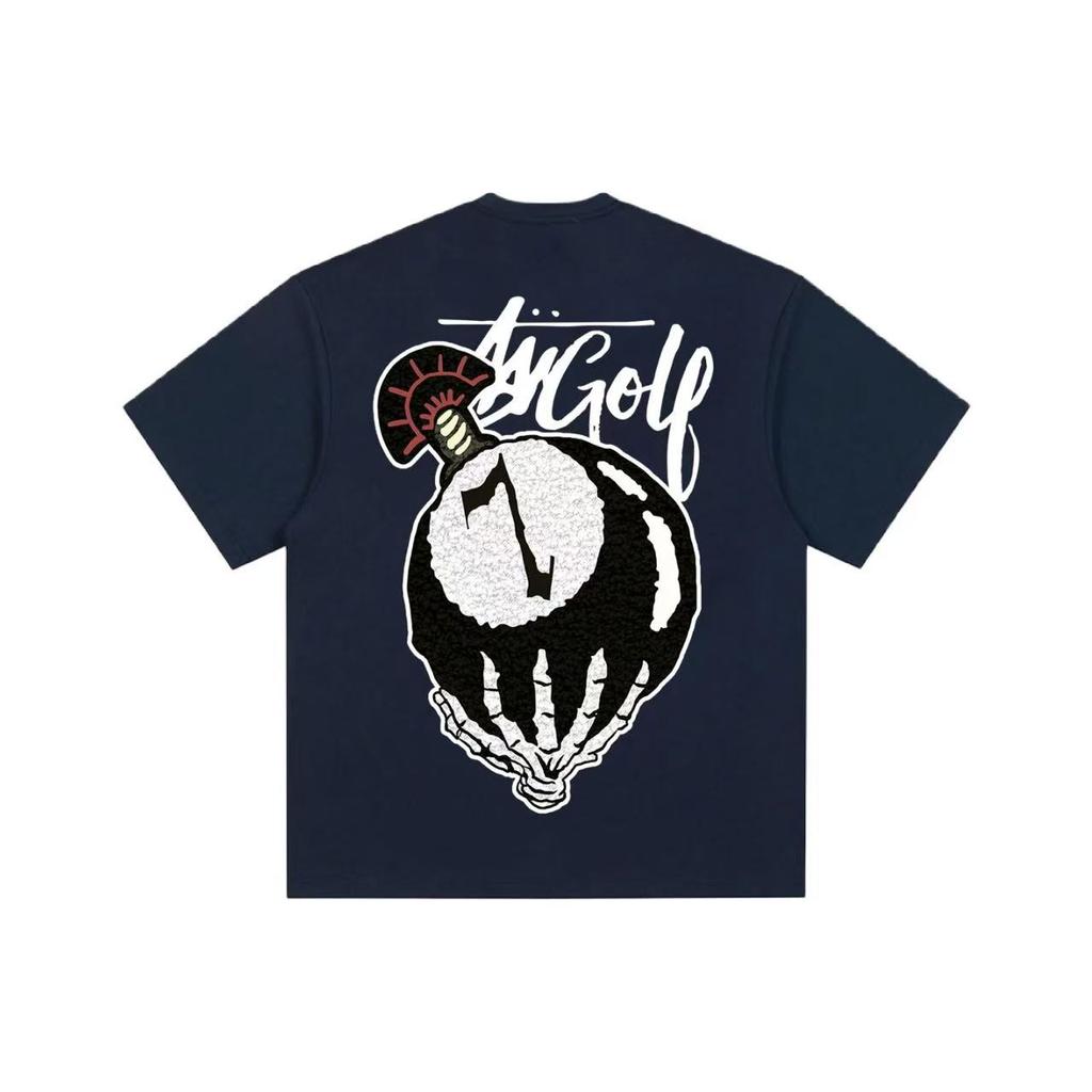 American retro trend printed T-shirts for summer and autumn 2025 casual and sporty short-sleeved streetwear for men and women
