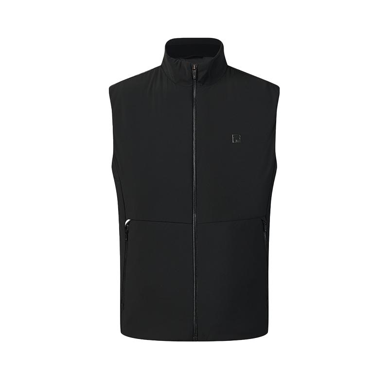 Fila Golf Series Fashion Casual Sports Versatile Simple Design Comfortable Cotton Vest Men Vest Deep-Black A11M615912FBK