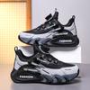 Foreign Trade Children's Sports Shoes Spring and Autumn New Mesh Leather Boys Lightweight Running Shoes Rotating Buckle Primary School Sneakers