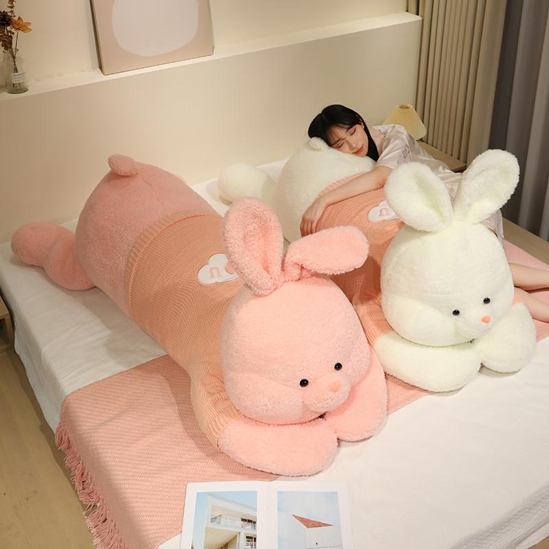 Riesengröße Weiches Langes Kissen Hase Plüschtiere Stofftiere Bunter Hase Beliebte Geburtstagsgeschenke Mädchen Kindergeschenk 90CM