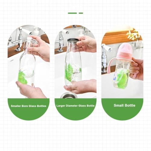 3 Sponges for Cleaning Plastic Bottles, Sponges for Cleaning Plastic Bottles, Bean-Shaped Bottle Cleaning Sponges, Bottle Brush Sponges for Cleaning T
