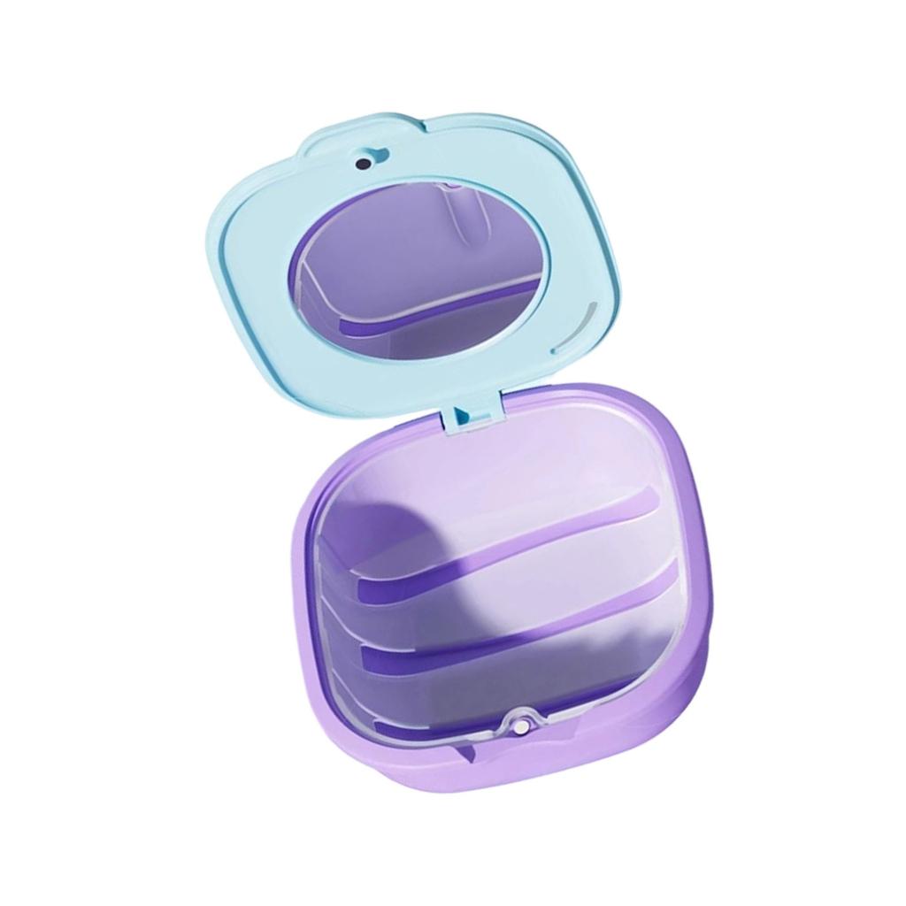 Thin Simple Invisible Aligner Holder Case for Daily Use Durable Dustproof Storage Solution for Orthodontic Appliances