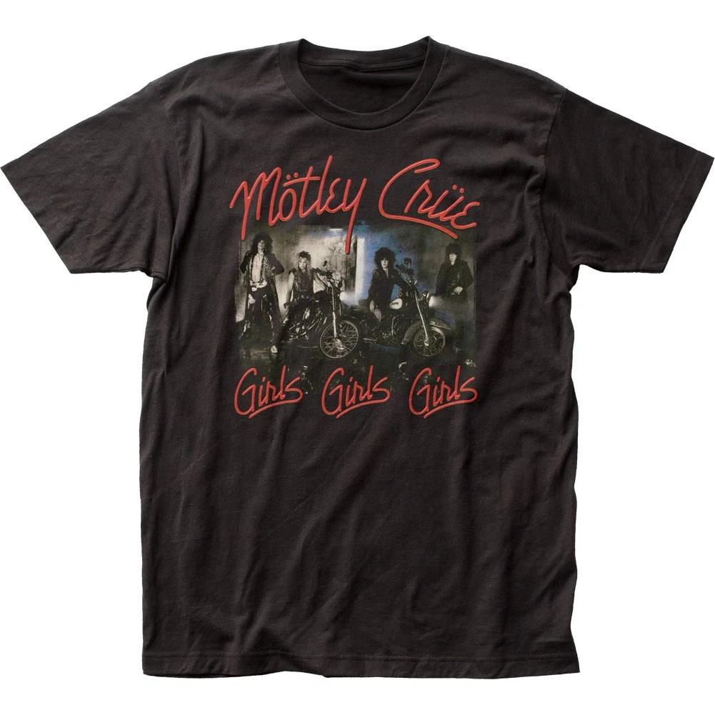 

Motley Crue Girls Girls Girls Mens T Shirt Music Classic Rock Band Tee Black 2XL