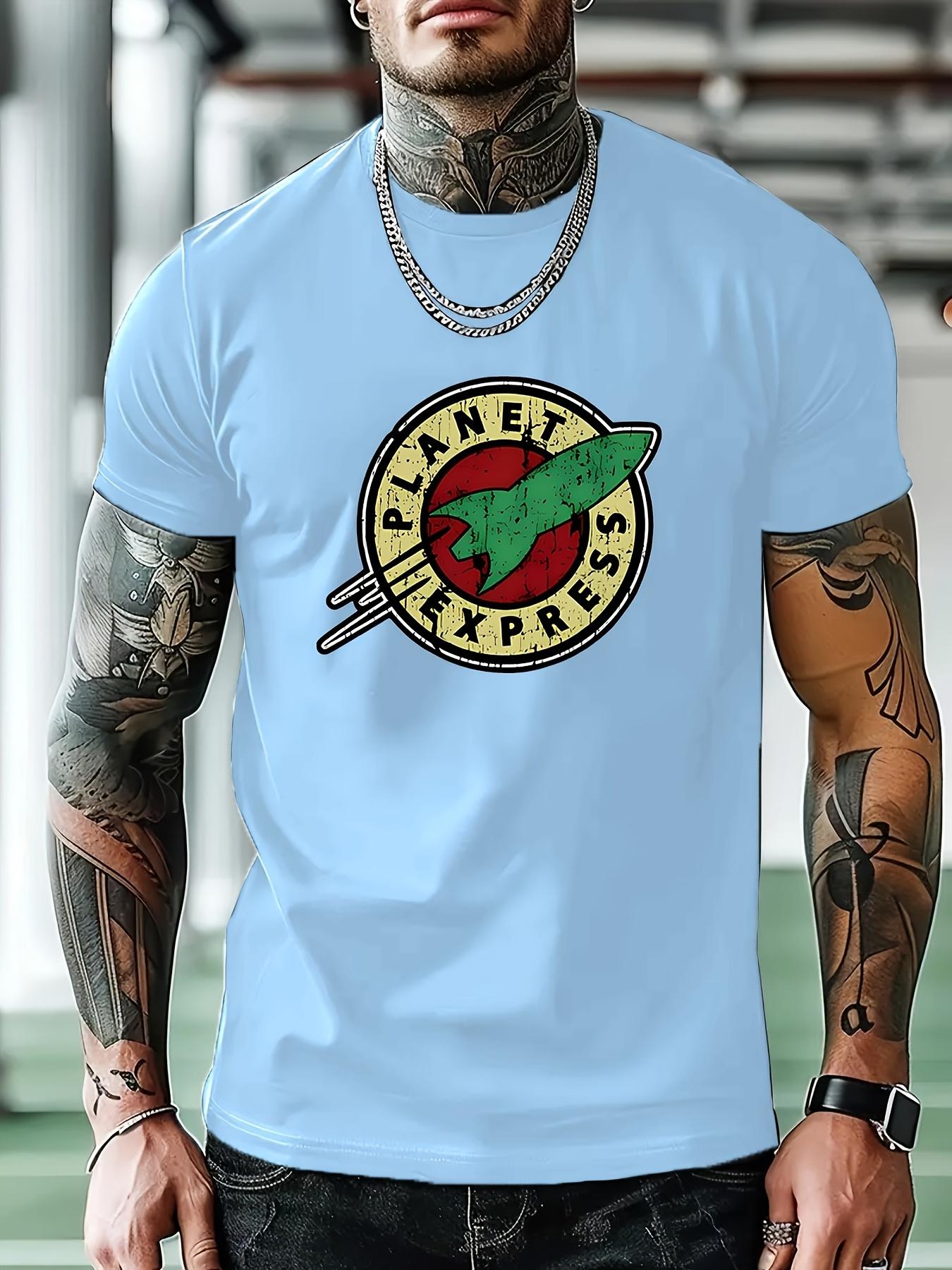 Casual Graphic Tshirt - Planet Express Bold Geometric Print XL