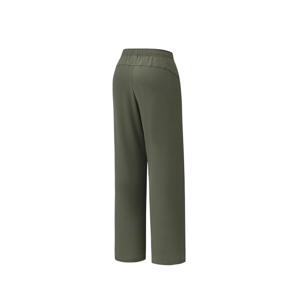 Anta Outdoors Woven Sports Long Pants Spring 2026 Casual Pants Women Bottoms Seaweed-Green 962616501-2