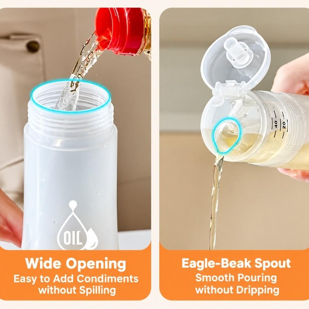 Leakproof Oil Dispenser Bottle Squeeze Soy Sauce Bottle Seasoning Container  Home Restaurant