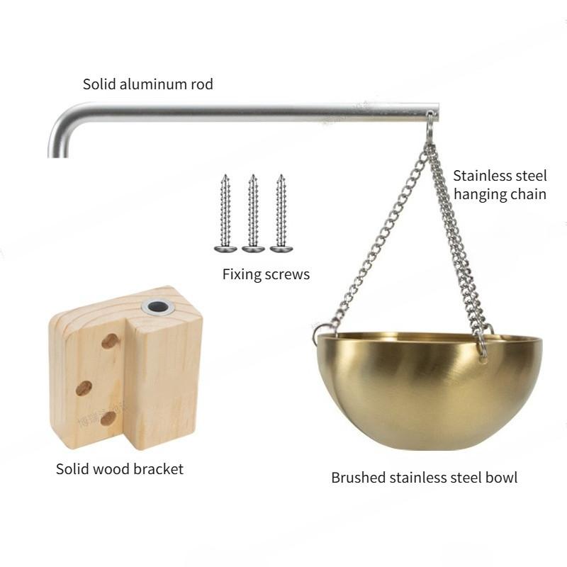 Sauna Room Stainless Steel Essential Oil Bowl Round 12CM Aromatherapy Bowl Sweat Steaming Room Accessories