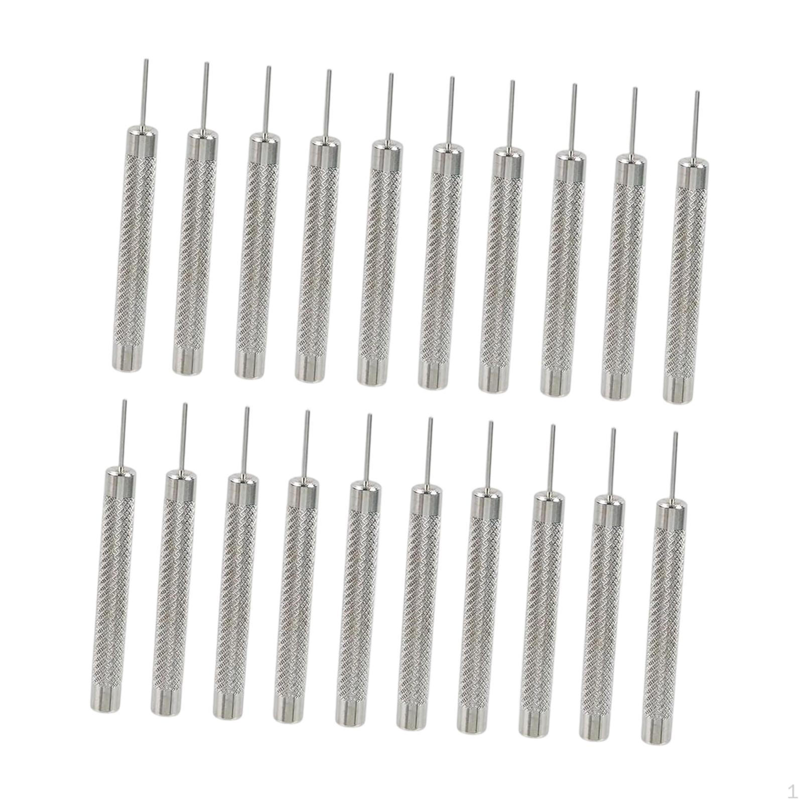 

20 штук Пуансоны для штифтов браслета часов Инструменты для ремонта часовщика Удаление звеньев Pin head 1.0mm