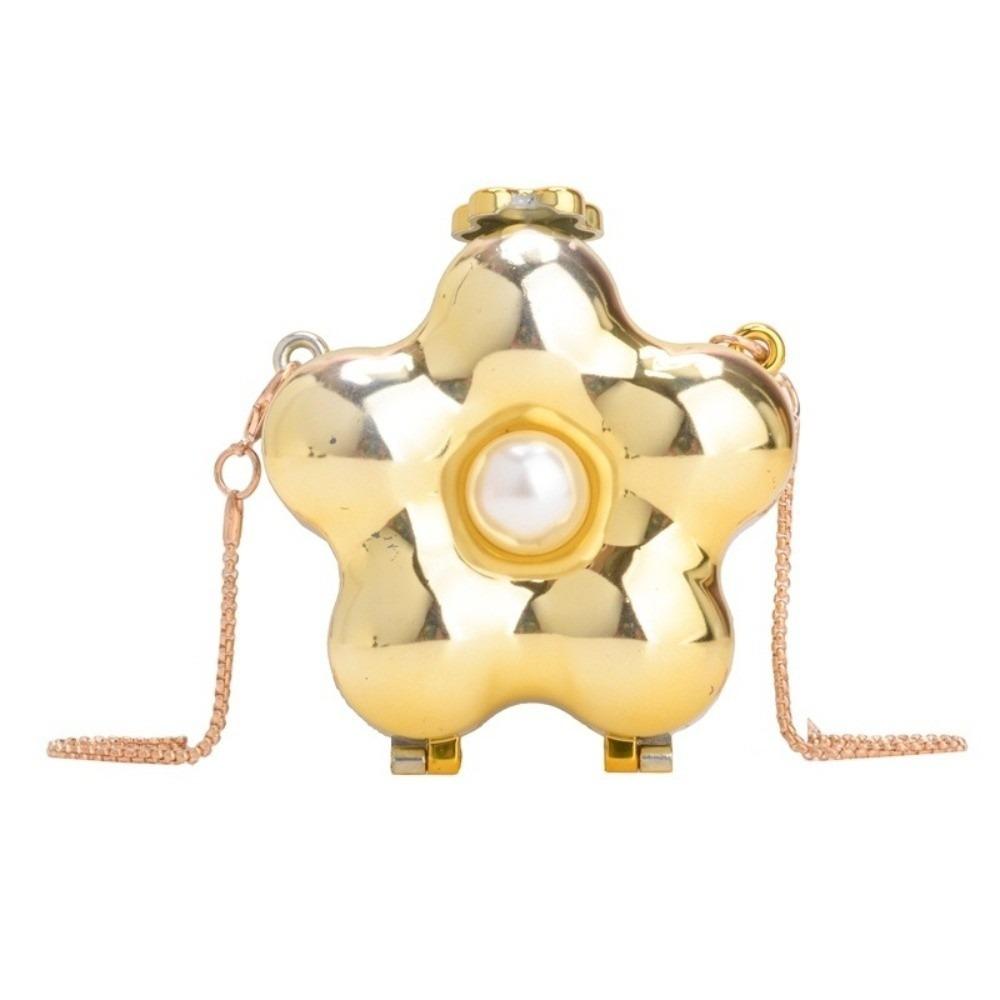 Flower Shaped Luxury Evening Bags Sparkling Mini Lipstick Bag Exquisite Banquet Chain Bag  Girls
