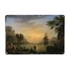 Oil Painting Style Retro Characters Landscapes Metal Tin Sign Wall Poster