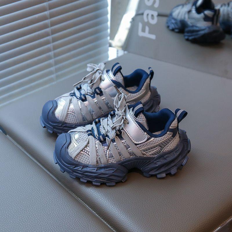 Children's dad shoes autumn new mesh breathable girls casual student versatile running sneakers
