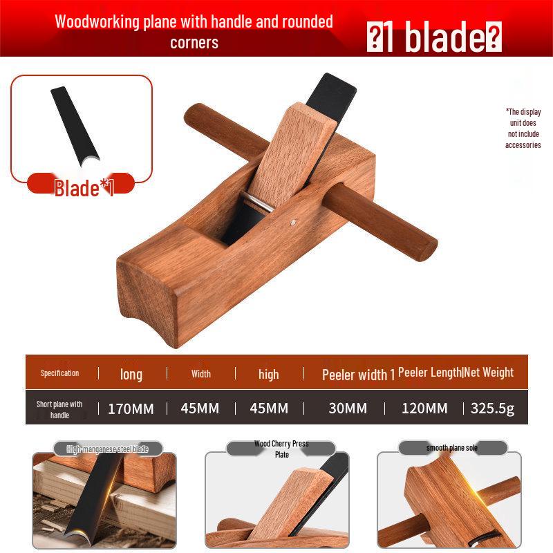 Rosewood Half-Round Woodworking Plane for Trimming and Grooving.
