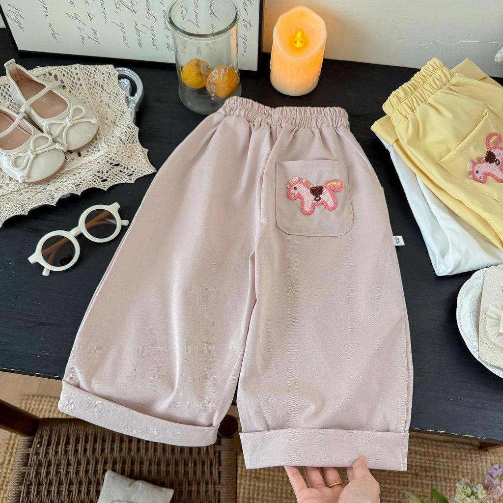 Kids' Stylish Spring/Autumn Loose Pants – Comfortable, Versatile Horse Print for Boys & Girls