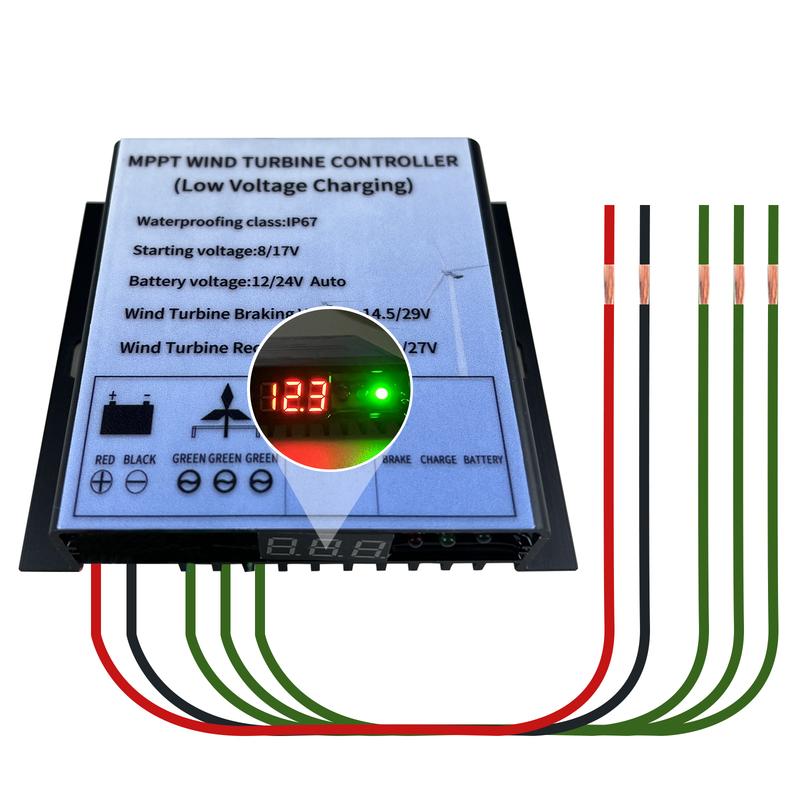 12V 24V 48V Wind Turbine Charge Controller 600W 800W MPPT Low Wind speed booster Charging Regulator Generator Charger