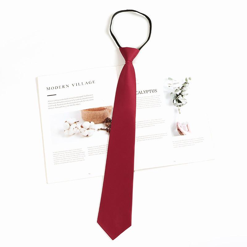 Graduation Photo Burgundy Bow Tie for Women & Men - Japanese JK Academy Style