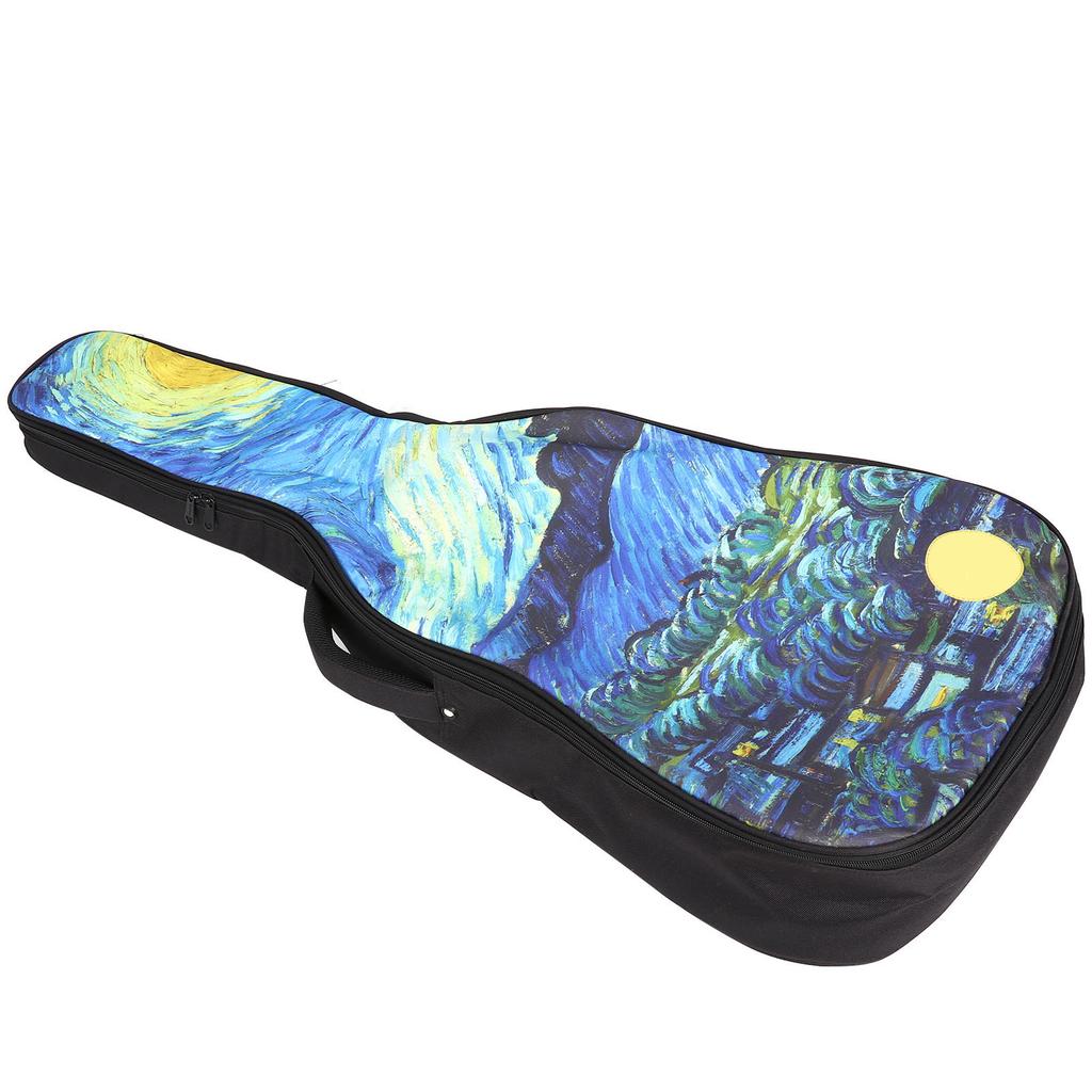 Guitar Backpack Handheld Nylon Thicken Dual Purpose Printed Musical Instrument Storage Bag4041in