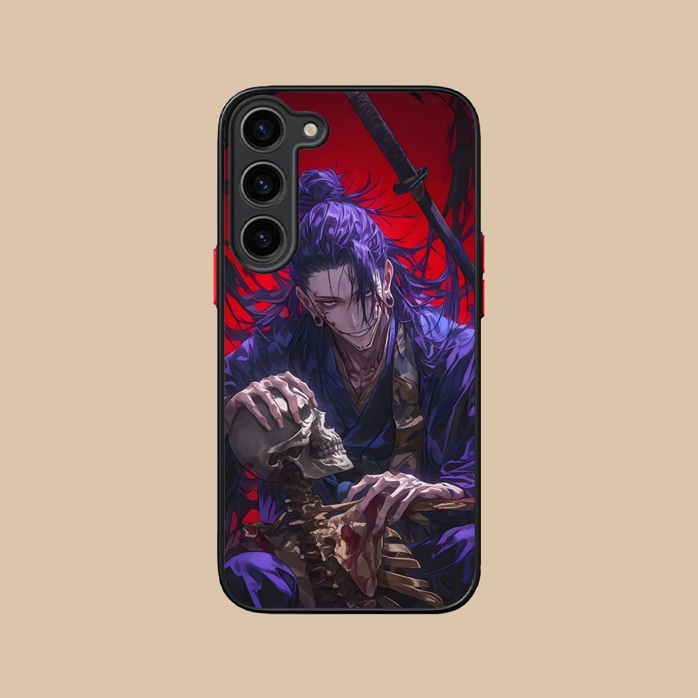 Jujutsu Kaisen Geto Suguru Silicone Mobile Phone Case for Samsung Galaxy S26 S25 S24 S23 S22 S21 Plus FE Ultra Colorful Cover