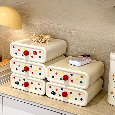 Scatola da cassetto da scrivania Scatola portaoggetti tipo cassetto per cosmetici per uso domestico, Scatola portaoggetti per dormitorio studentesco