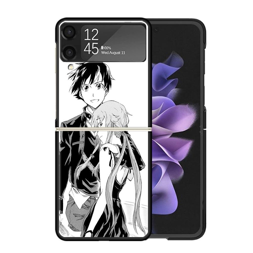 Mirai Nikki Gasai Yuno Anime Cases For Samsung Galaxy Z Flip 4 5 6 7 3 Z Flip7 Flip6 Flip4 Flip5 Flip3 5G Hard Shockproof Fundas