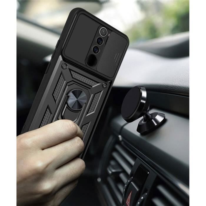 Coque de protection - E.F.CONNECTION - Redmi Note 8 Pro - Rigide - Mat - Support anneau