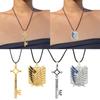 Vintage Key Crown Necklace Shingeki No Kyojin Pendant Neckchain Retro Anime Cosplay Jewelry Versatile Choker for Men
