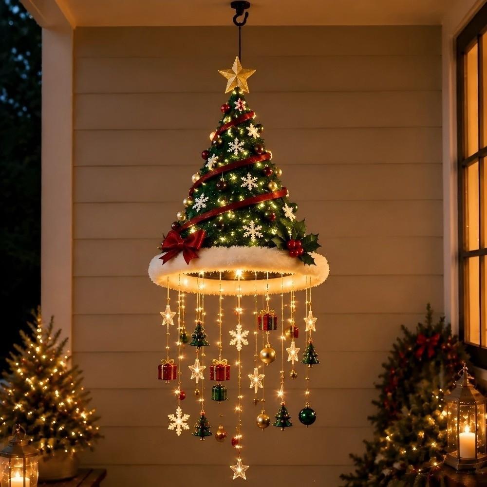 Warmer LED-Christbaum-Hängeleuchter Christbaum-Hängedekoration Feiertagsdekoration