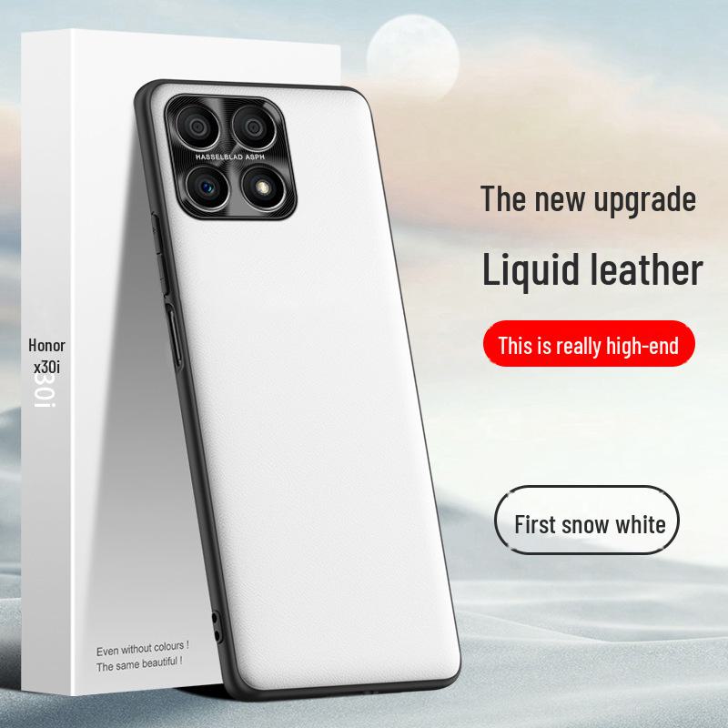 Honor X30i Mobile Phone Liquid Leather Case, Durable and Protective Against Falls and Stains. One-piece Design, Ready To Ship.