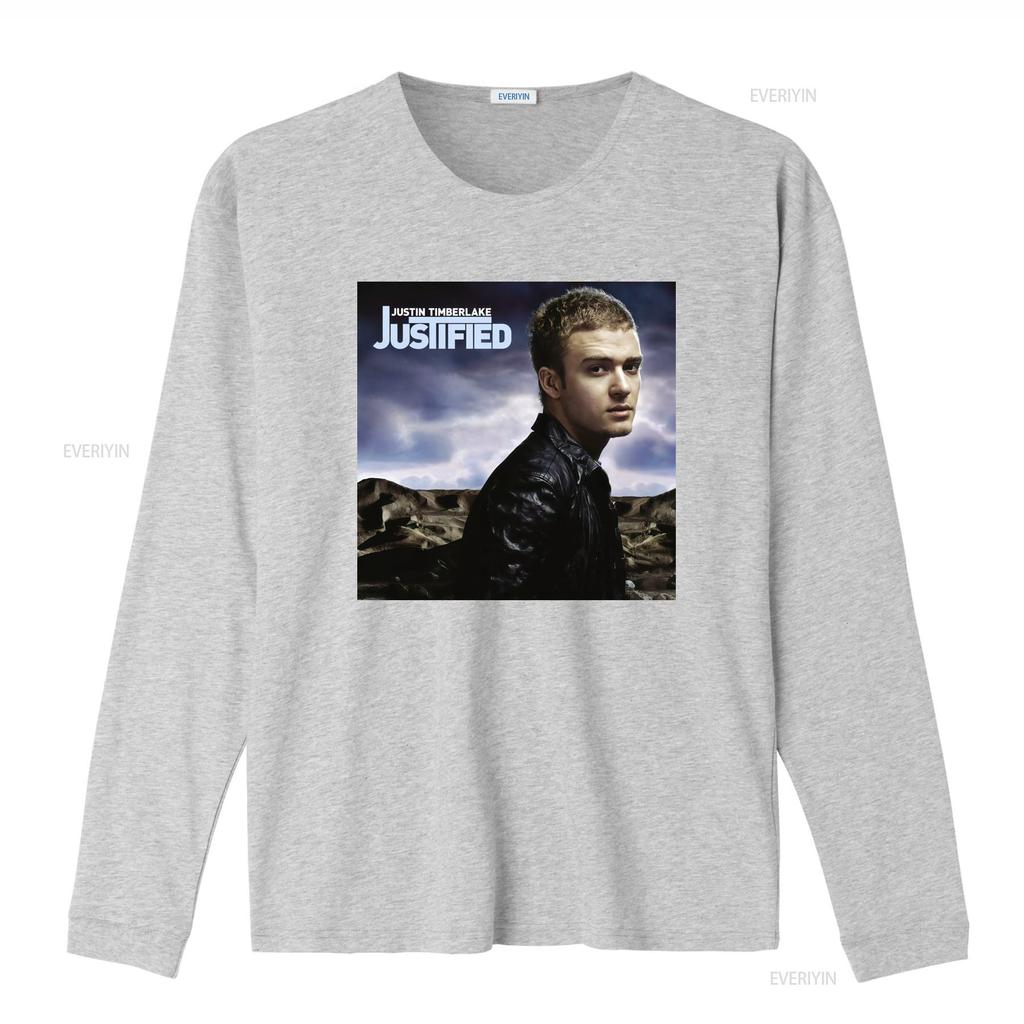 Justin Timberlake Justified Premium T Shirt for Men Stylish and Comfortable vintage Washed Slightly designer clothes homme