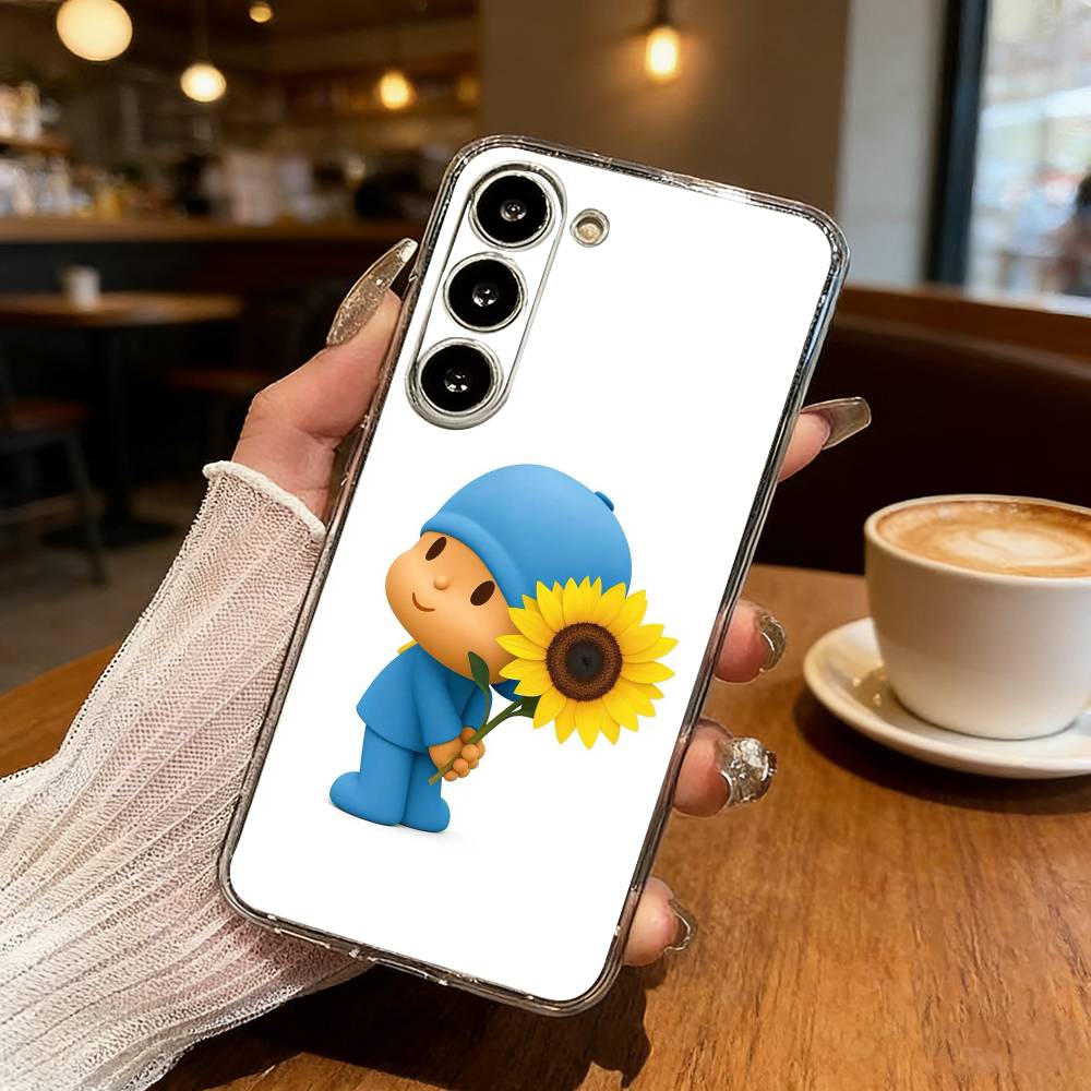CUTE P-Pocoy-o Phone Case For Samsung S25,S24,S21,S22,S23,S30,Ultra,S20,Plus,Fe,Lite Transparent Cover