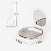 Boîtier pour gouttière, Boîte pour prothèse dentaire avec miroir et outil de retrait de gouttière, Boîtier fin pour protège-dents de nuit, Boîtier magnétique portable pour aligneurs (Blanc, Sans