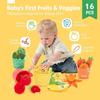 Ensemble de jouets en peluche sensoriels doux pour bébé Son froissé Jouets éducatifs Jouets de simulation Montessori Jeu d'association et de ramassage Apprentissage pour bébé