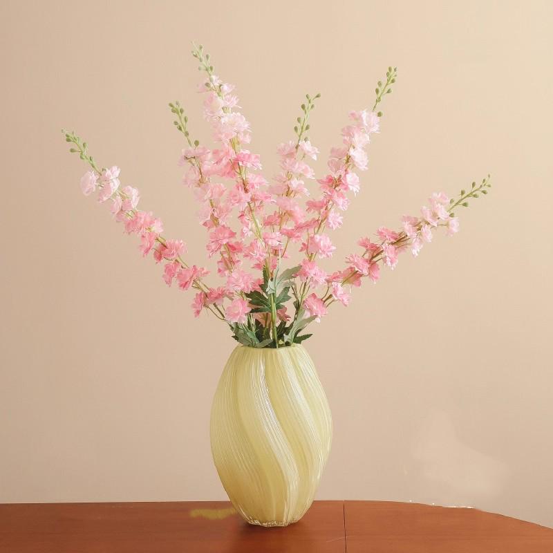 Larkspur Hyacinth Retro Floral Decor: Floor-Standing European-Style Faux Flowers for Home, Wedding, and Photography Props