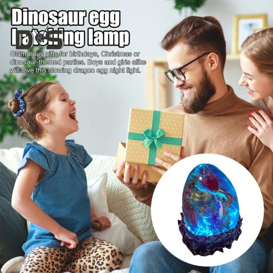 Noční světlo ve tvaru dinosauřího vejce, ručně vyrobená lampa ve tvaru draka, lampa ve tvaru líhnoucího se dinosauřího vejce pro dětský pokoj, dekorace do dětského pokoje, dárek pro milovníka dinosaurů