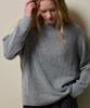 SHINE ON YOU Cotton Blend Loose Knit_ Soft Melange Gray