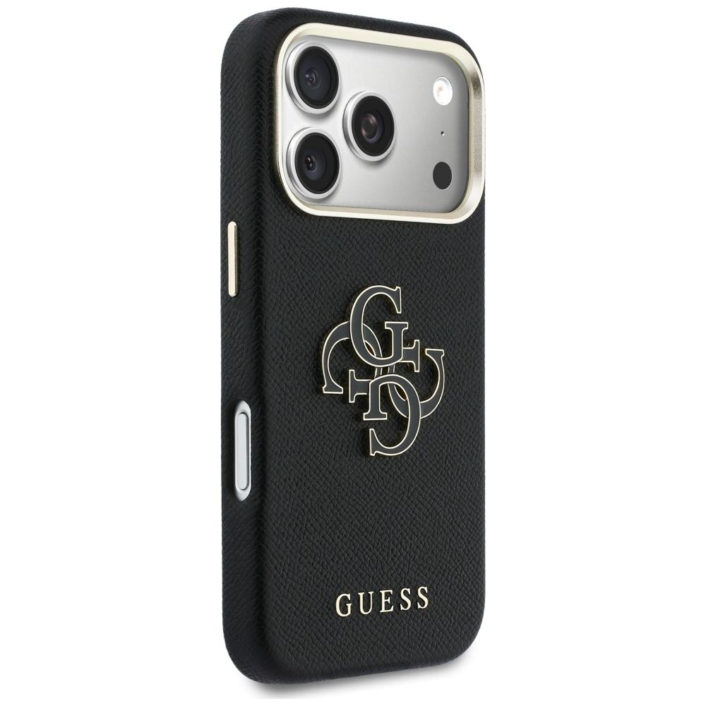 Guess FW Resin Logo Case for iPhone 17 Pro Black