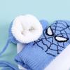 Winter Kinderhandschuhe Cartoon Spider-Man Nackenhandschuhe Warm und Verdickt Kälteschutzhandschuhe Wintergeschenke für Kinder