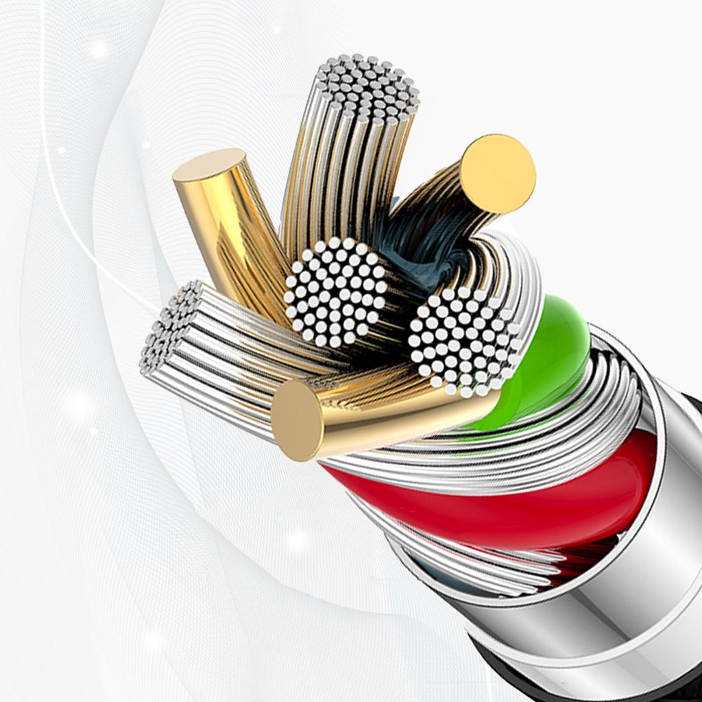 Kabel przewód USB-C 65W 1m - czarny