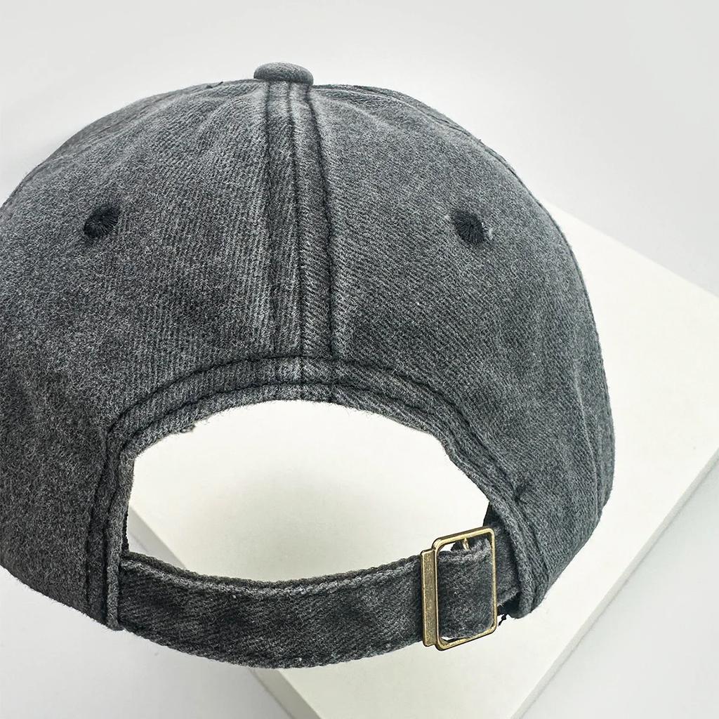 New Unisex Embroidered Letters Retro Baseball Hats Sunshade Broken Style Versatile Personal Peaked Caps Fashion Distress Street