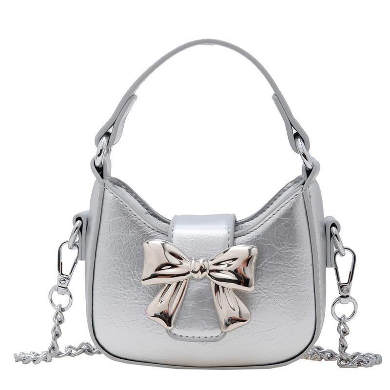 Fashionable Korean Style Mini Shoulder Bag For Kids With Cute Bow Design