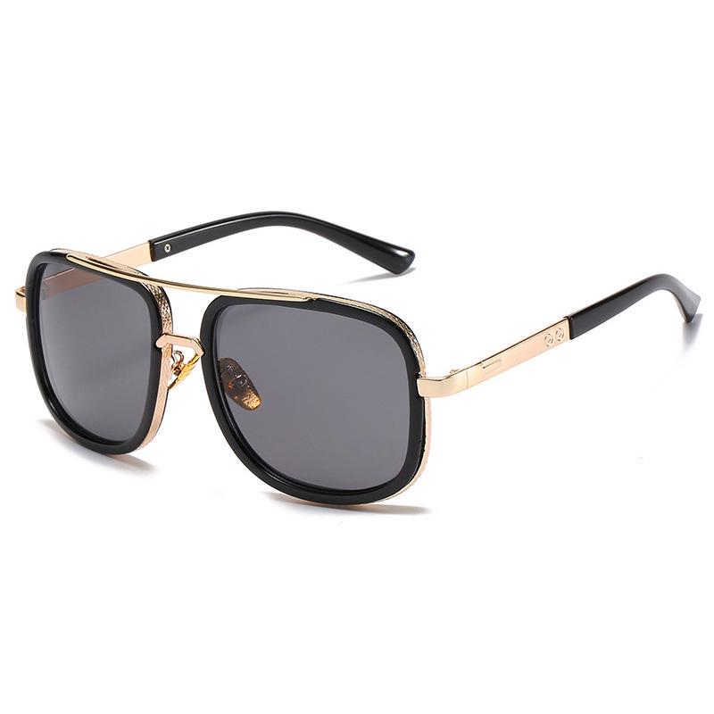 SHAUNA винтажные большие квадратные мужские солнцезащитные очки с двойными мостами, уличные очки, женские дорожные пляжные солнцезащитные очки, оттенки UV400