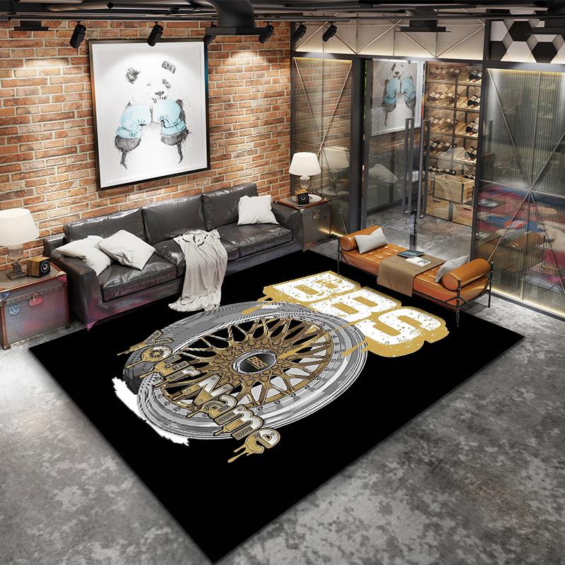 Bbs Gear Logo Custom Name Carpet Rug For Living Room Bedroom Home Sofa Decoration Kids Play Nonslip Floor Mat