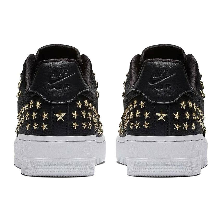 Nike Womens Air Force 1 Low 'Star-Studded' (women's sizes) Black Skate Shoes AR0639 001