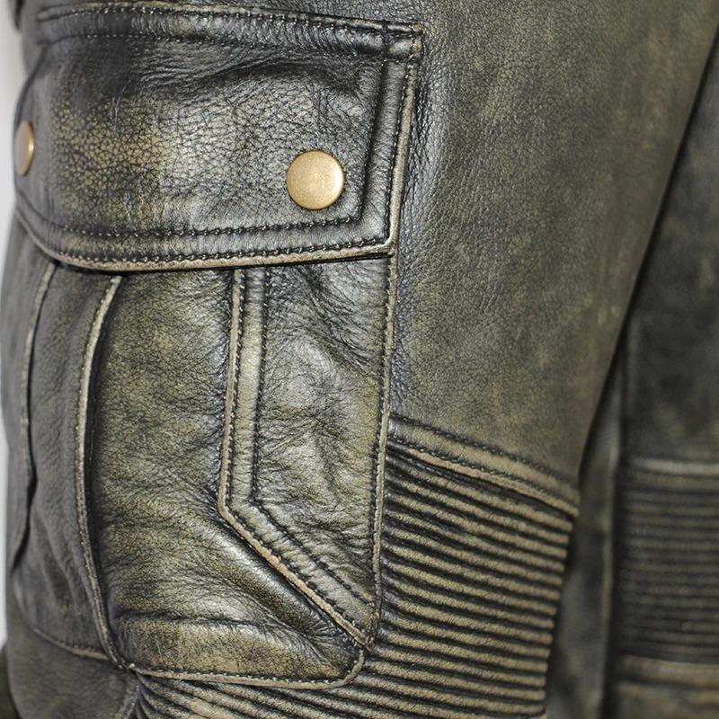 Spodnie motocyklowe ze skóry w rozmiarze chińskim dla mężczyzn, oryginalne, ochronne, skórzane, motocyklowe, ochronne, spodnie