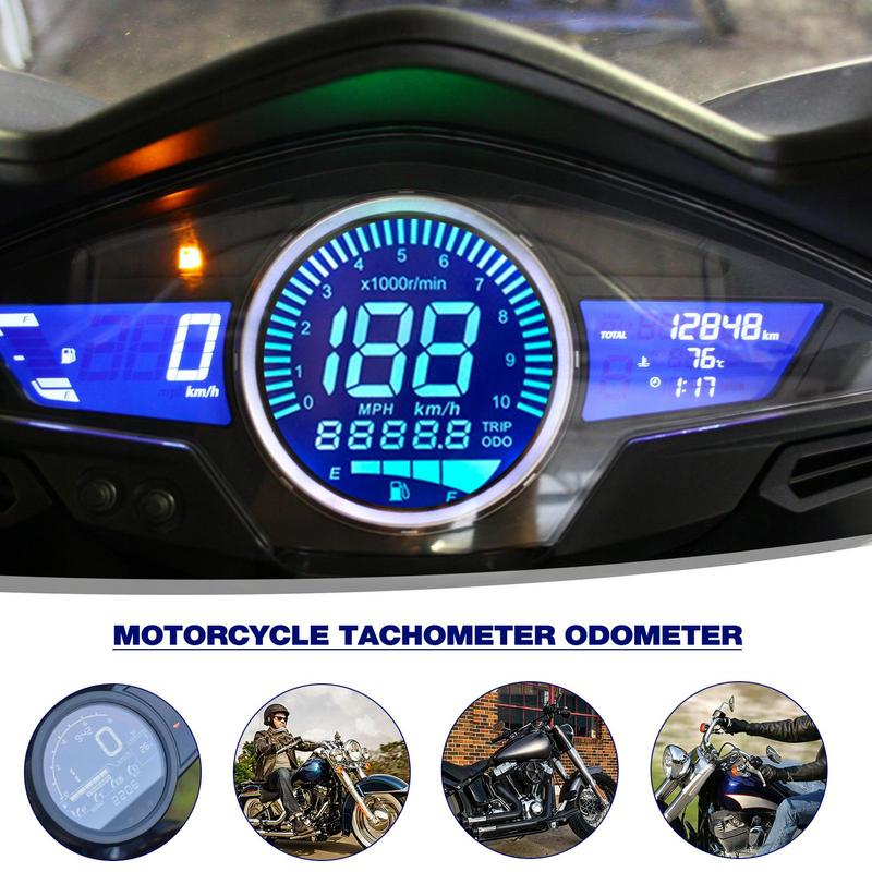 Digital Gauge Motorcycle Speedometer Clear Display Digital Gauge Precise Stable Tachometer Indicator For Enhanced Riding